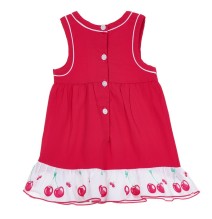 Vestito Chicco Neonata giromanica Rosa con dettaglio ciliegie 03398