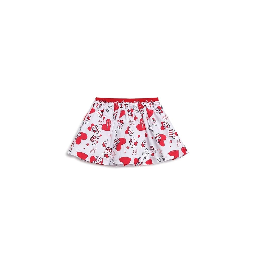 Gonna Chicco Neonato Bianca con dettagli rossi 43841