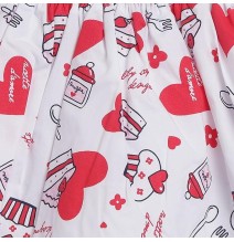 Gonna Chicco Neonato Bianca con dettagli rossi 43841