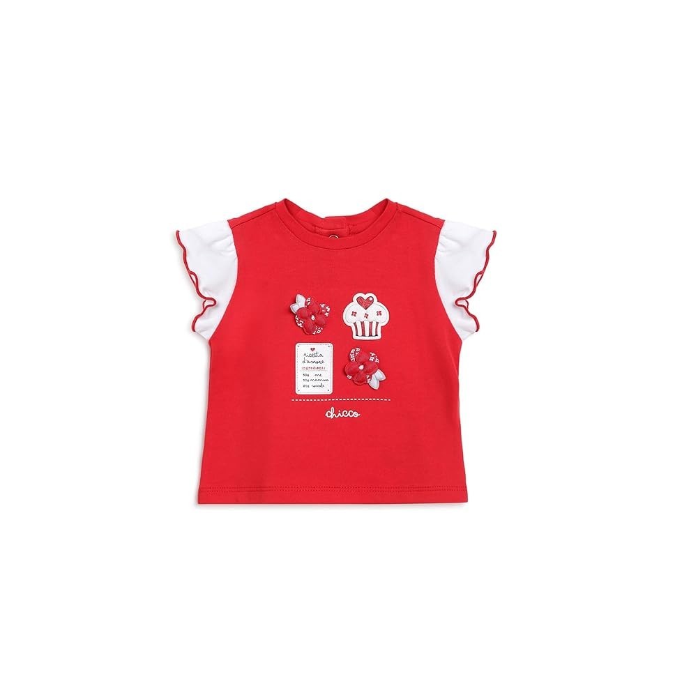 Maglietta Chicco neonato rossa 67530