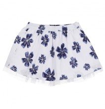 Gonna Chicco Neonato Bianca con dettagli floreali blu 34487