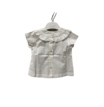 Camicia Chicco Neonato Bianca con micro stampa oro 66574