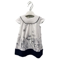 Vestito Chicco Neonato Bianco con dettagli blu 03390