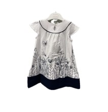 Vestito Chicco Neonato Bianco con dettagli blu 03390