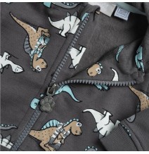 Felpa Chicco grigia con zip e cappuccio  07533
