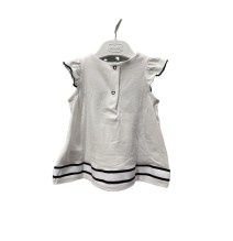 Vestito Chicco Neonato bianco con righe blu 67969