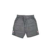 Pantalone Corto Chicco Neonato Bianco a righe grigie 09000018000000_080