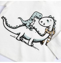 Maglietta Chicco bianca con dinosauro 07535