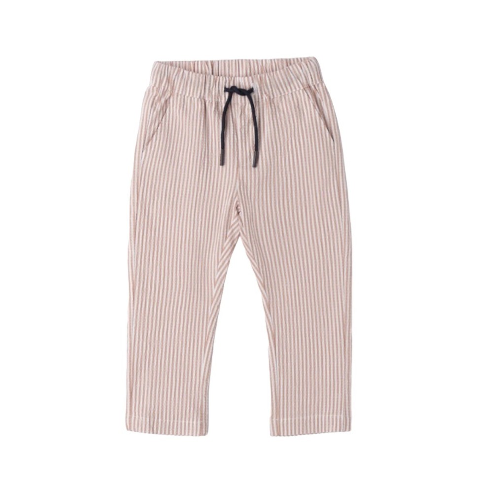 Pantalone Sarabanda Bimbo bianco a righe beige 6147