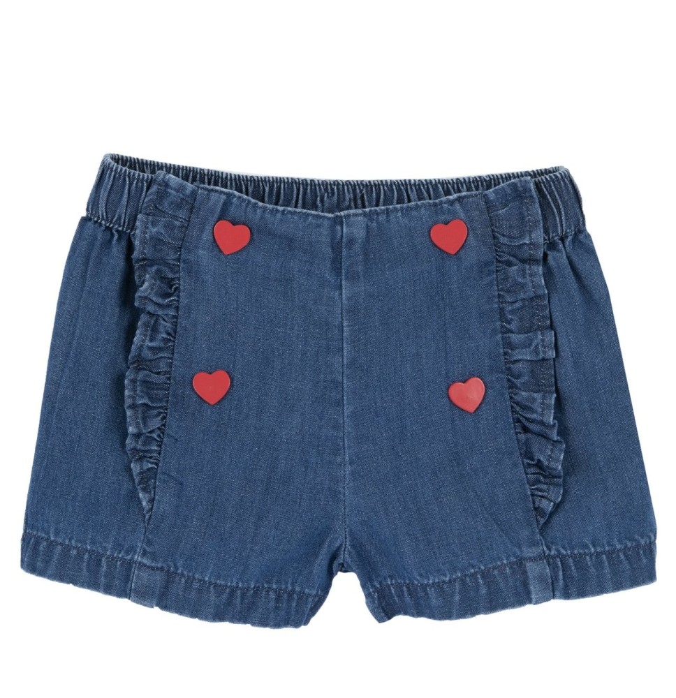 Pantalone Corto Chicco Neonato in denim 00581
