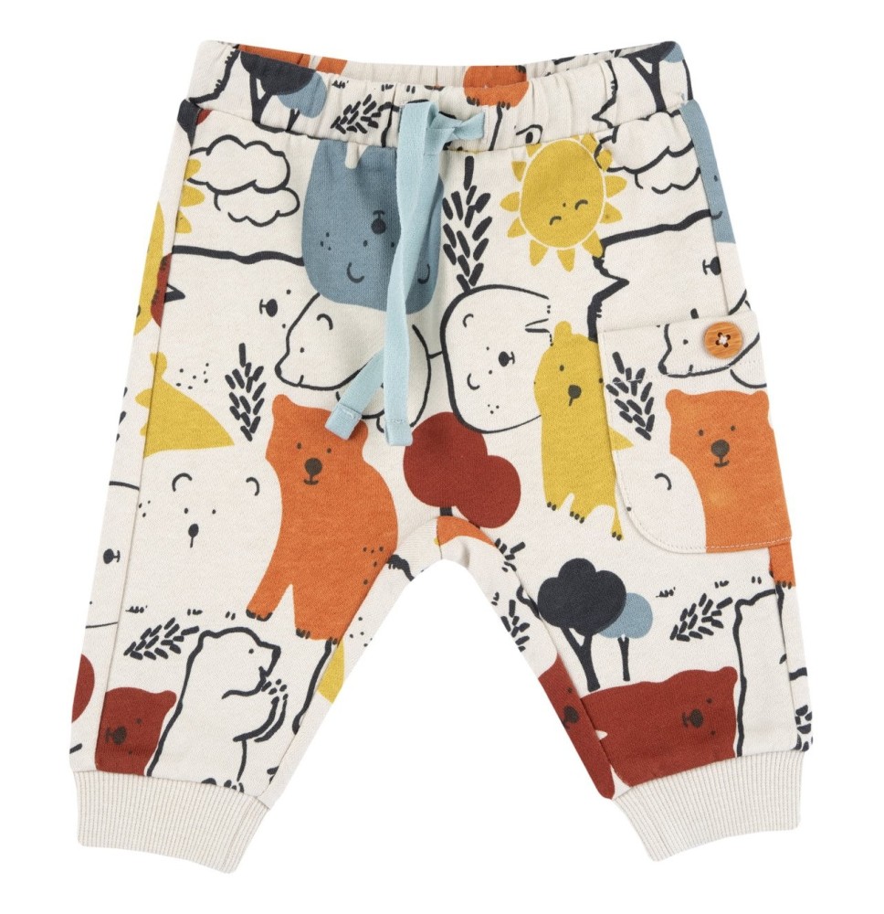Pantaloni Chicco beige multicolor lunghi 07757
