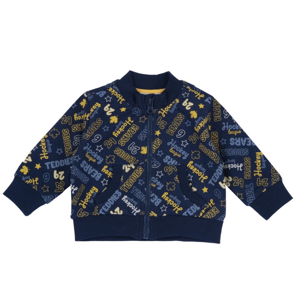 Felpa Chicco blu con zip 07577