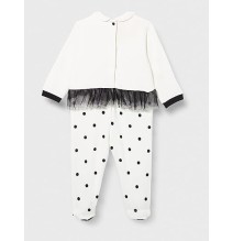 Tutina Chicco neonata in cotone caldo bianca 02403