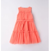 Abito tulle Sarabanda color mandarino 062700