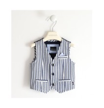 Gilet Sarabanda Bimbo a righe blu e bianche 0417200