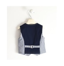 Gilet Sarabanda Bimbo a righe blu e bianche 0417200