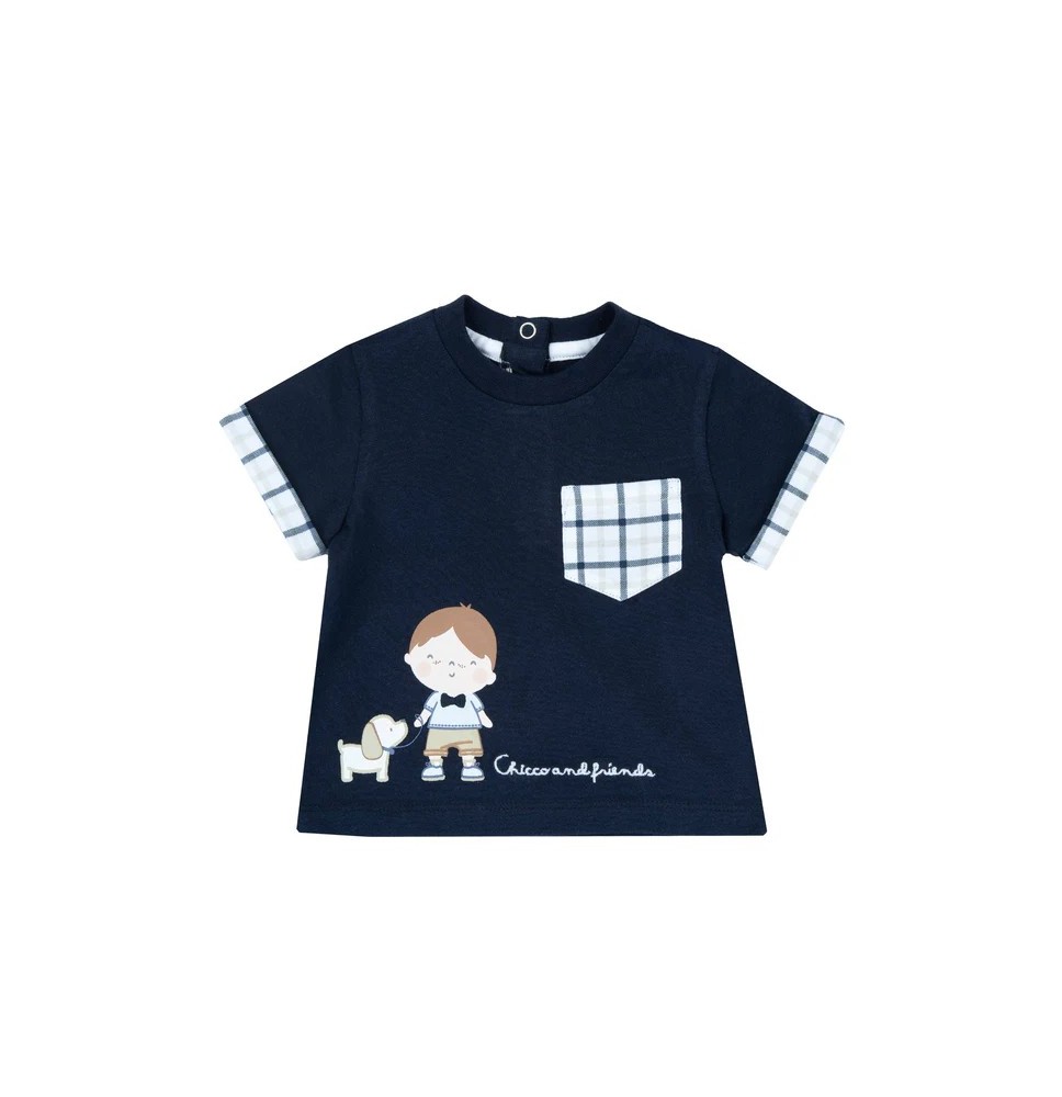Maglietta Chicco Neonato Blu 05851