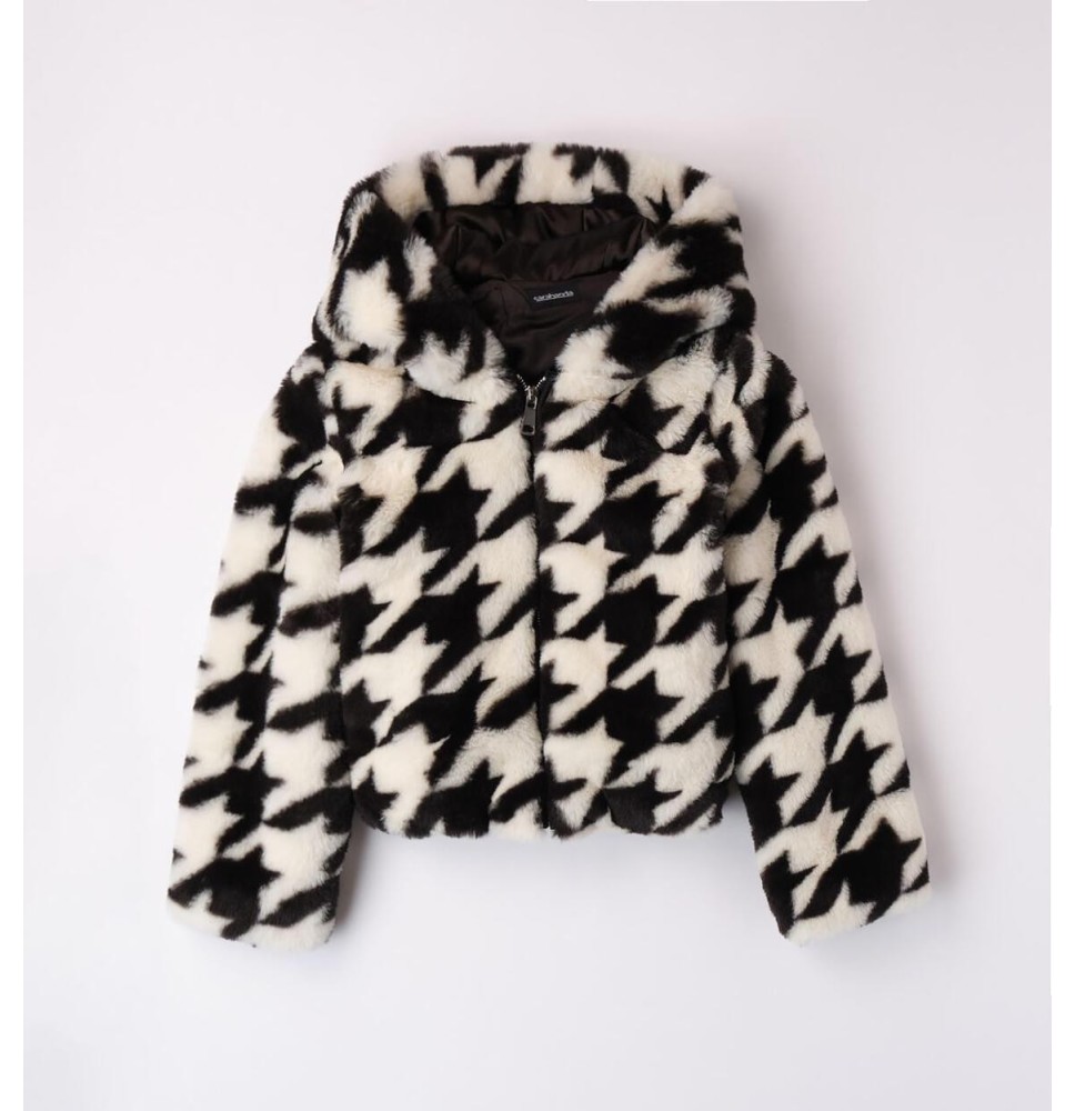 pelliccia sarabanda ragazza bianca e nera 7755