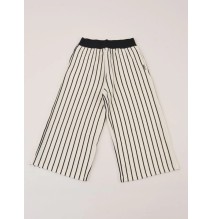 Pantalone Liu Jo Bimba Bianco a righe nere KA3021