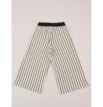 Pantalone Liu Jo Bimba Bianco a righe nere KA3021