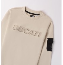 Felpa Beige Ducati per ragazzo 242GA60100
