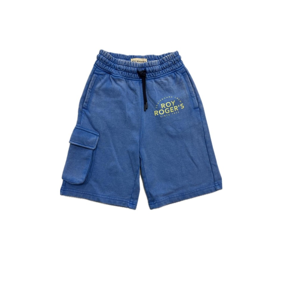 Pantalone corto tuta Roy Roger's Bimbo Azzurro e Blu B14700