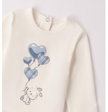 Maglietta Minibanda Bianca per bimba neonata A747