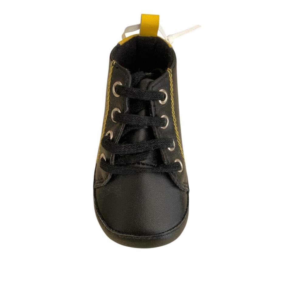 Scarpine da culla Minibanda neonato nere 1309