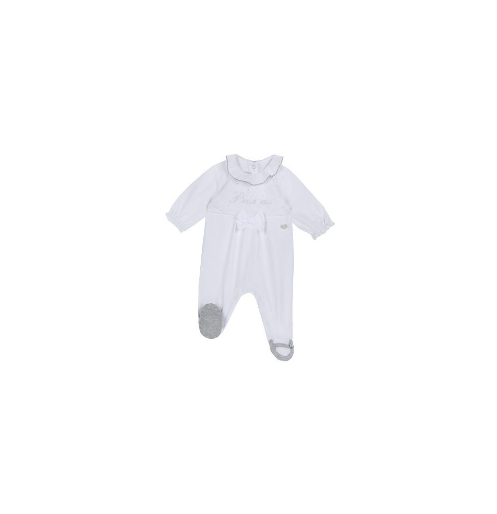 Tutina Chicco Neonato Bianca e argento 02281
