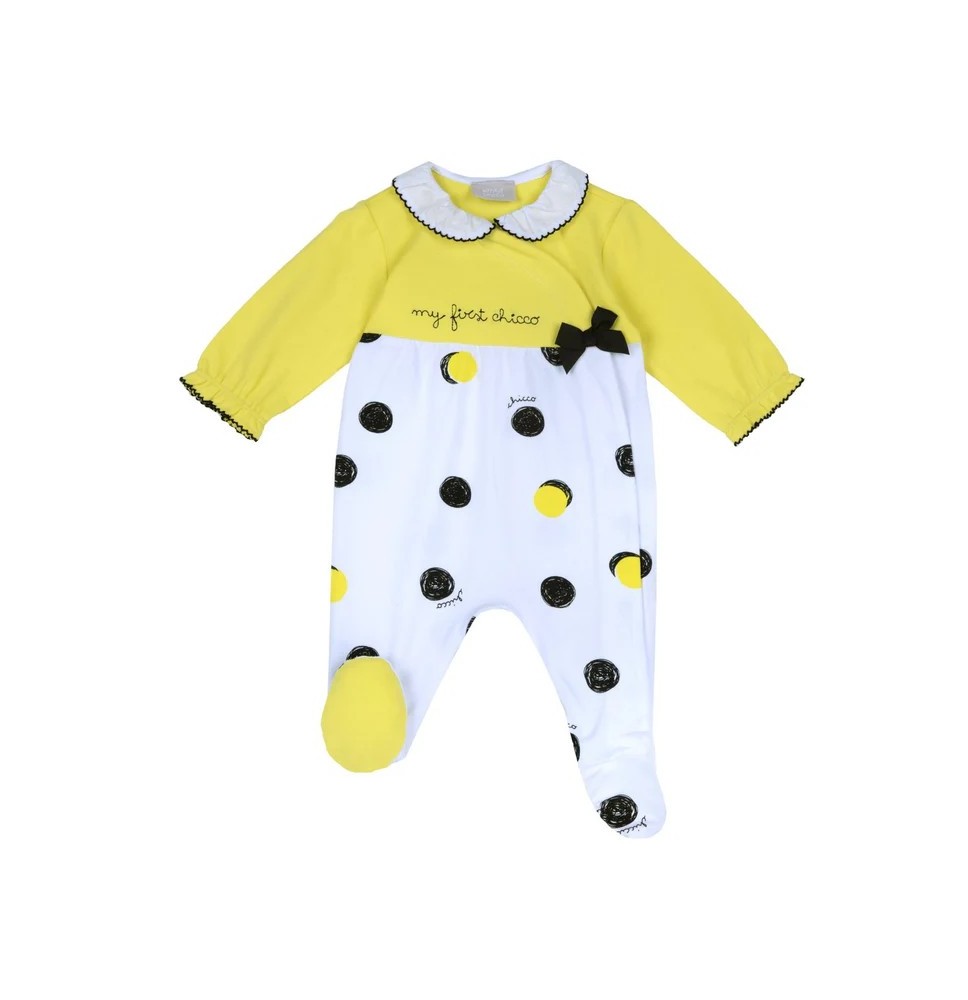Tutina Chicco Neonato Gialla e Bianca 09002303000000_041