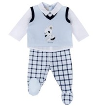 Tutina Due pezzi Chicco Neonato Azzurra 70409