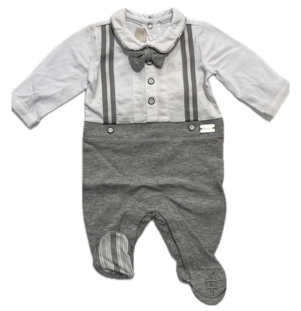 Tutina Chicco Neonato Bianca e grigia 02270