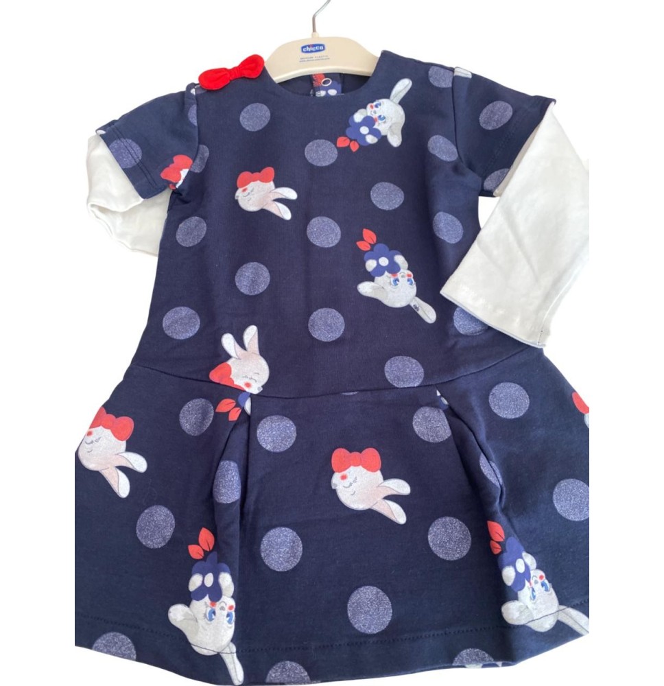 Abito Chicco bimba blu 37833