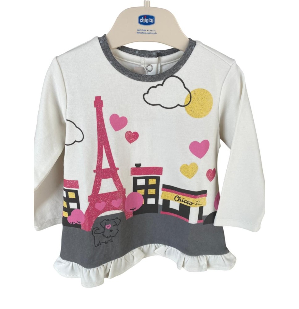 Abito Chicco bimba bianco 03977