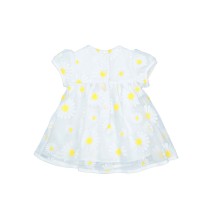 Vestito Chicco Neonato Bianco con Margherite 03834