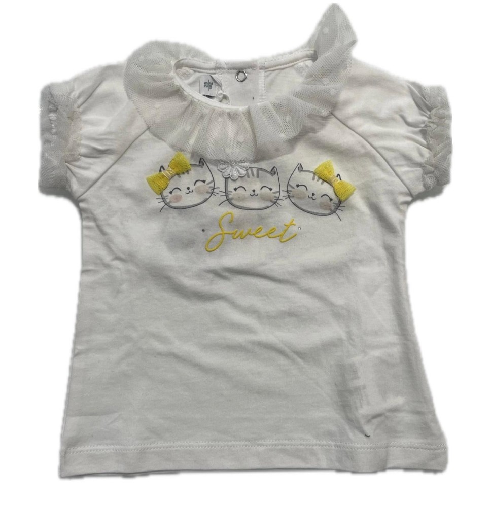 Maglietta Minibanda Neonato Bianca W753