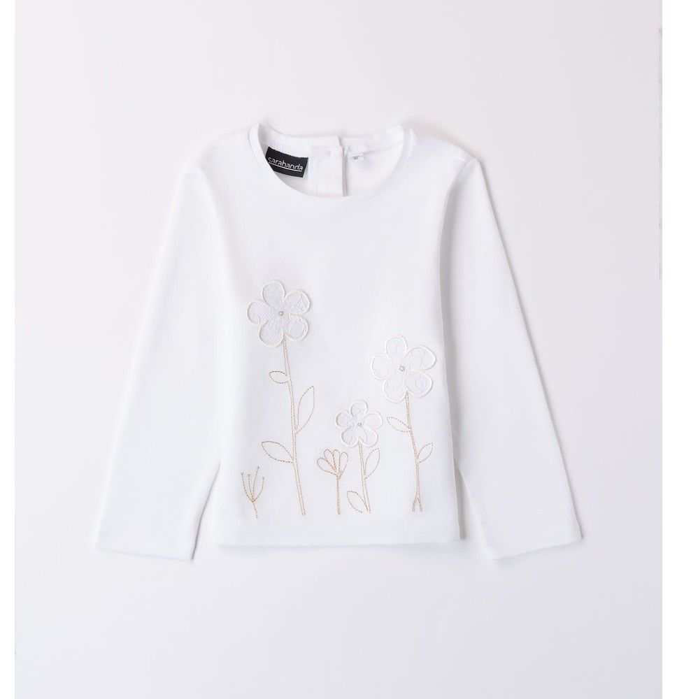 Maglietta Sarabanda bimba bianca 8221
