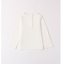 Maglietta Sarabanda bimba bianca A356