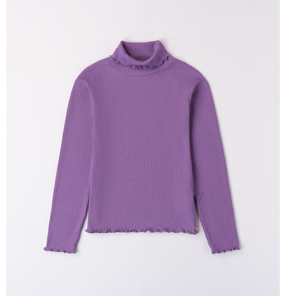 Maglia Sarabanda ragazza viola A759