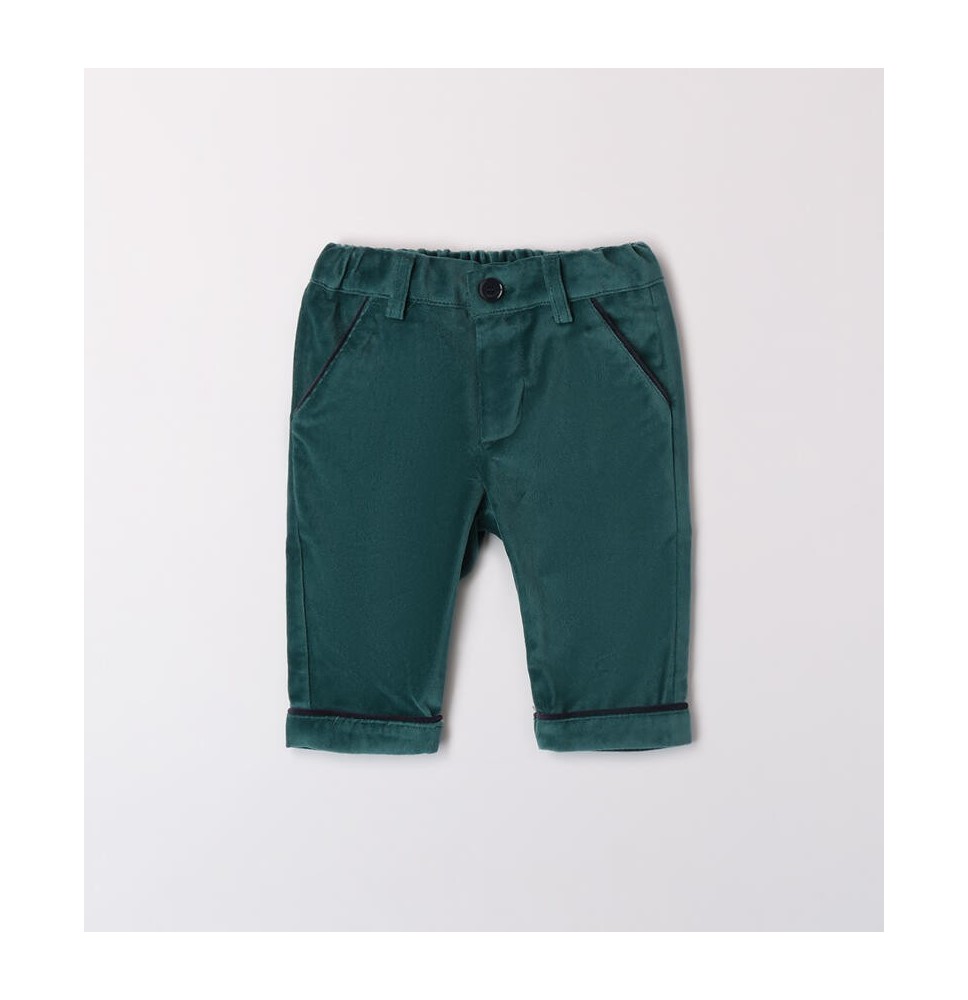 Pantaloni Minibanda Verde eleganti per neonato  0223A62100