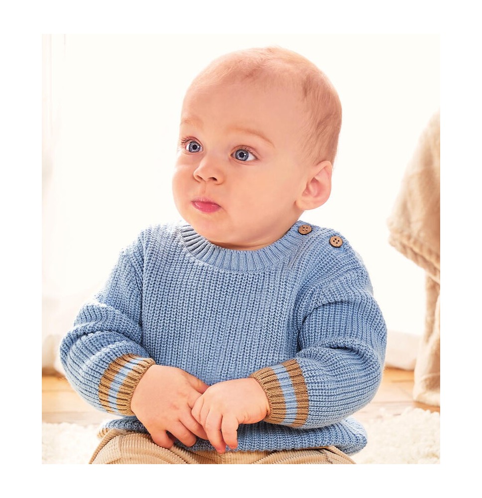 Maglione Minibanda Azzurro per neonato  0063A66900