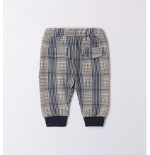 Pantaloni Minibanda Beige a quadri neonato A626
