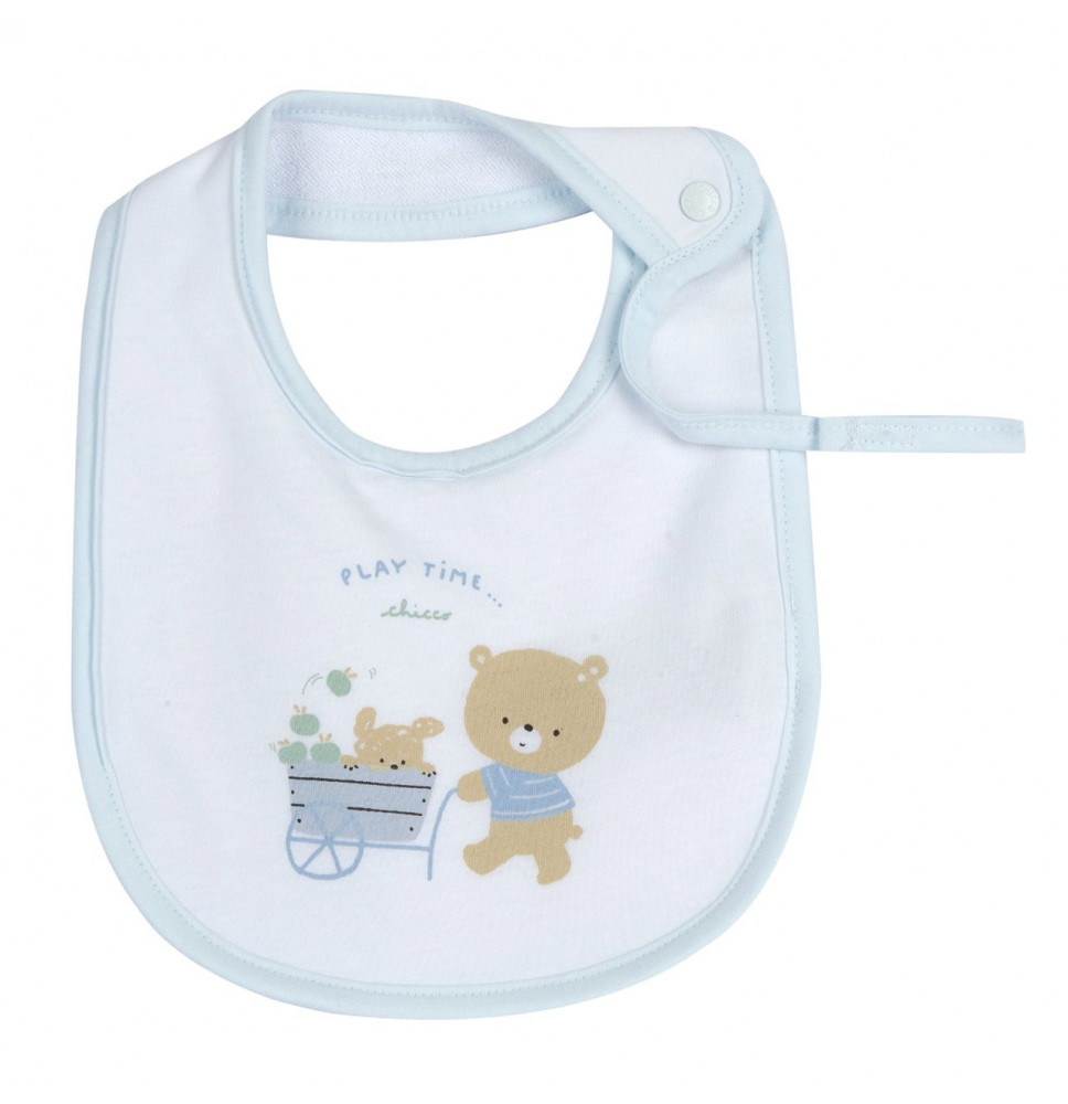 Bavaglino Chicco neonato  rosa, azzurra e beige 032999