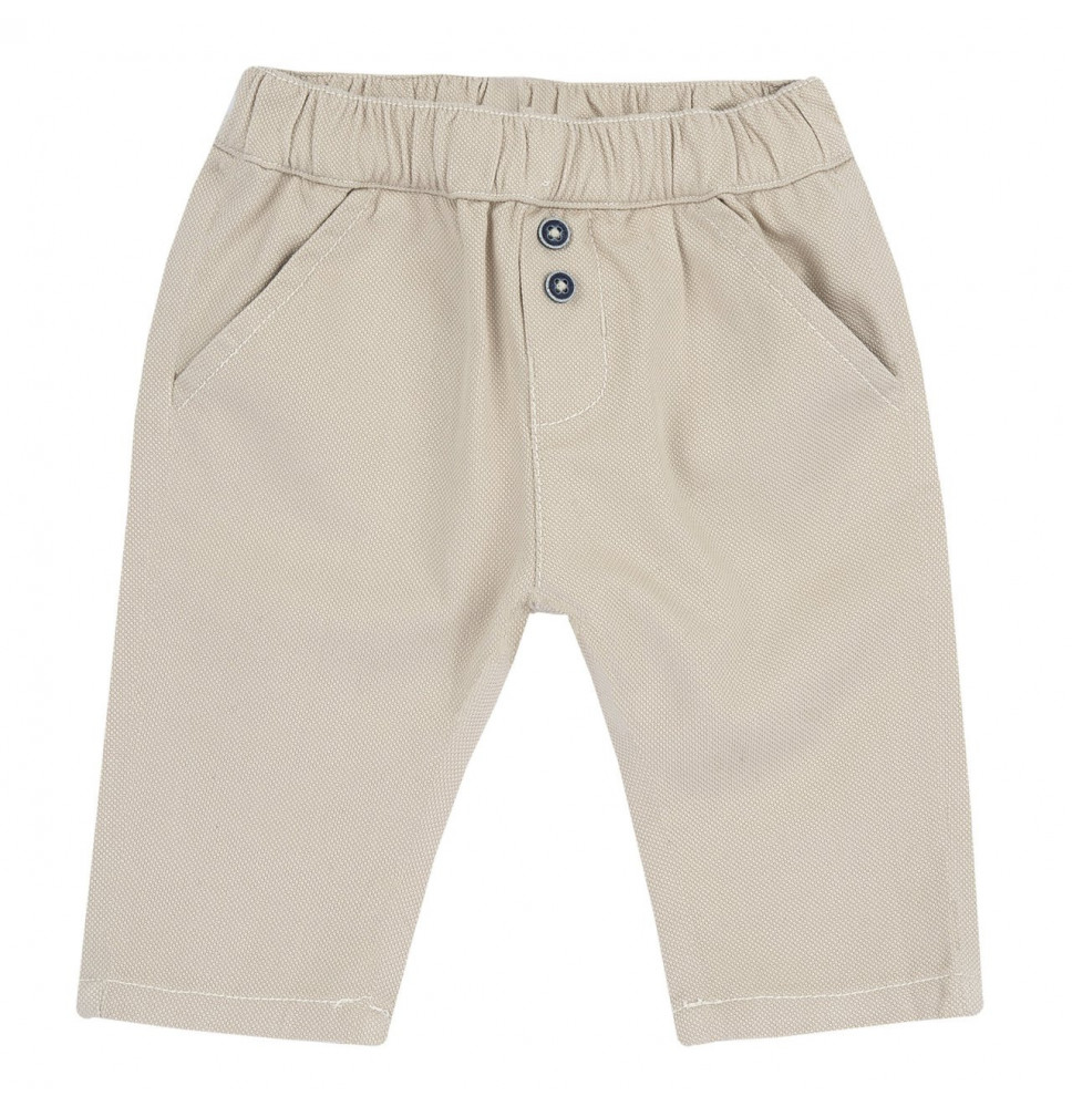 Pantalone Chicco bimbo beige e blu 007956