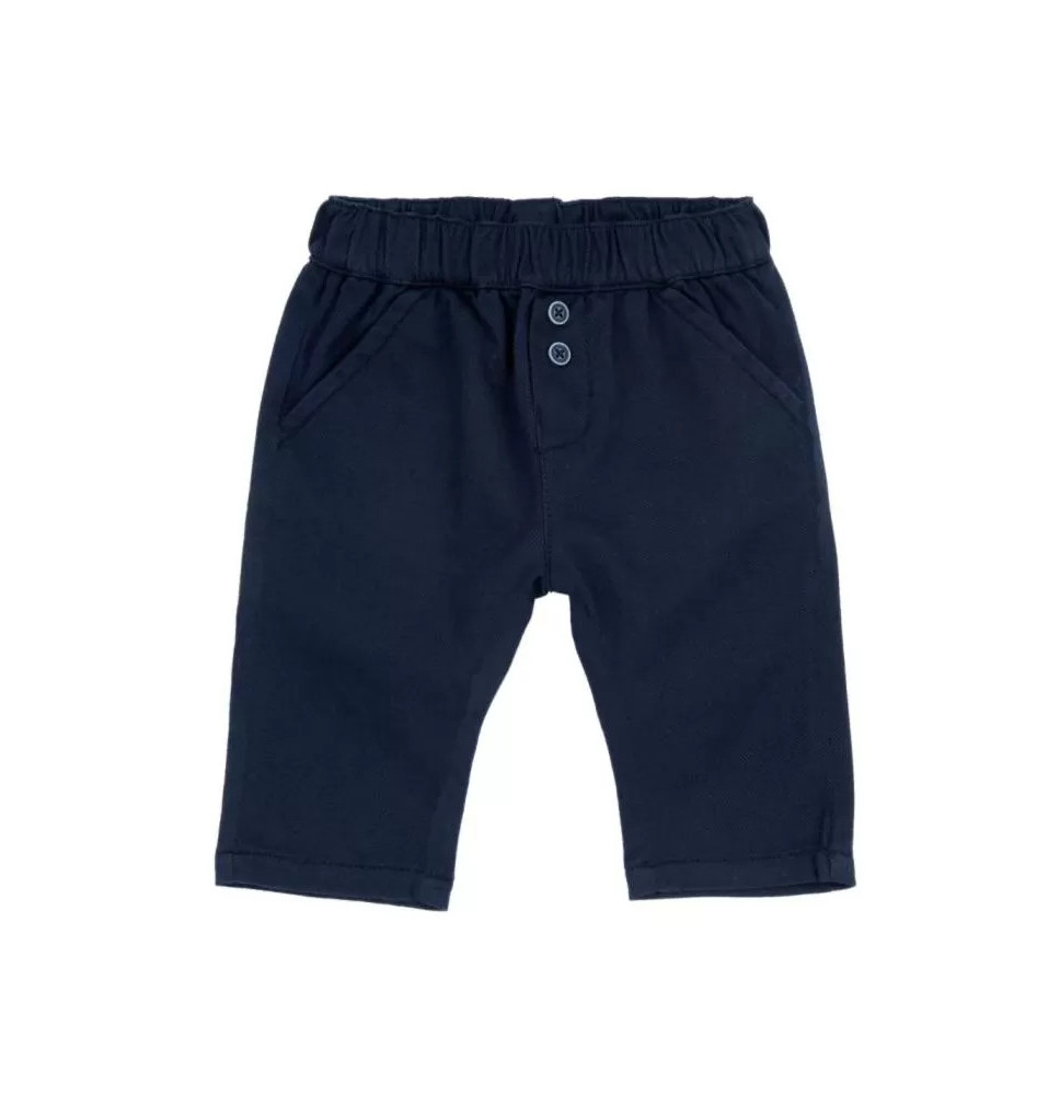 Pantalone Chicco bimbo beige e blu 007956