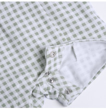 Pagliaccetto Chicco Neonato con papillon Verde Stampato 051349