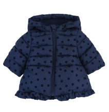 Giubbotto Chicco blue con cappuccio staccabile 87847