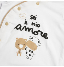 Tutina aperta davanti Chicco Neonato Bianco 027272