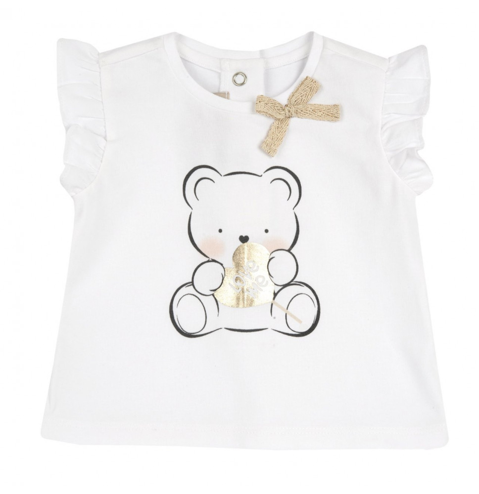 Maglietta Chicco bimba bianca 016651