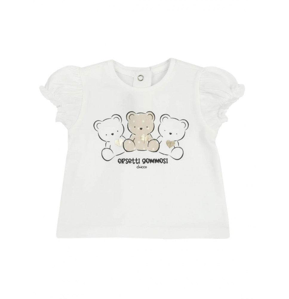 Maglietta Chicco bimba bianca 016649